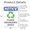 Signmission Please Breakdown Boxes, 10 in W x Rectangle, Aluminum OS-2PACK-NS-A-1014-V-17344 - alternate 2